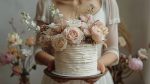 White Cake on White Table