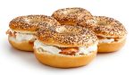 Classic bagels with cream cheese and smoked salmon, perfect for breakfast