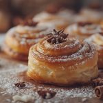Minimalist photo evoking the sweet aroma of freshly baked cinnam