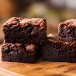 Close Up Photo Of Stacked Brownies