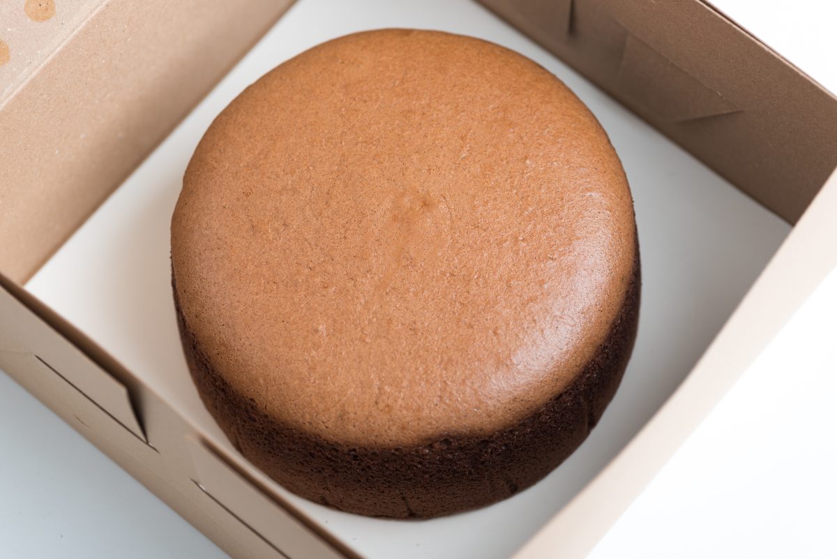 Chocolate cheese cake with Japan, cotton cake