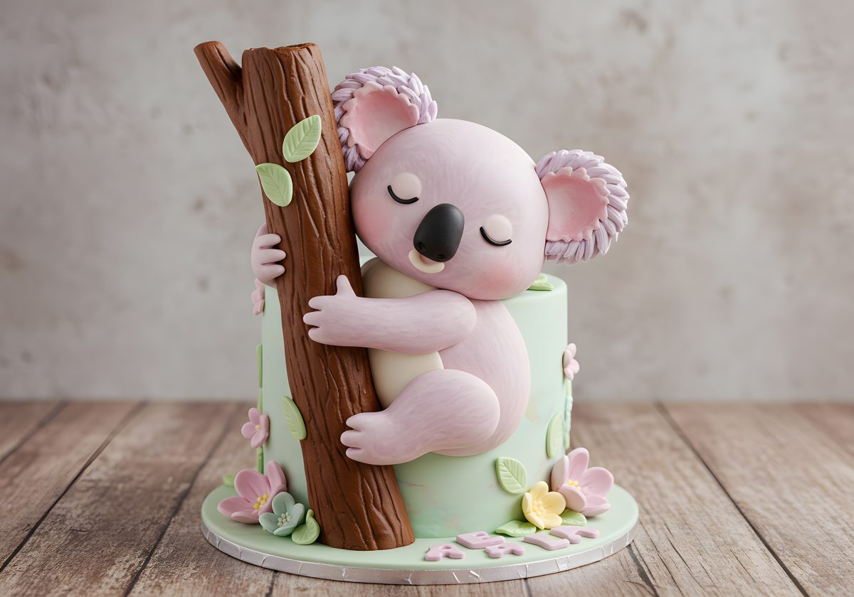 Koala cake dessert treat