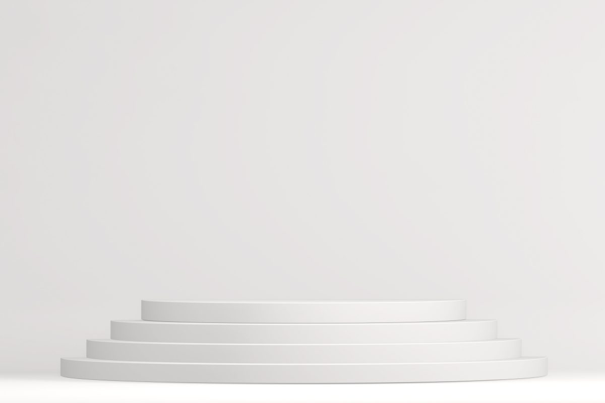 The Stage podium for products decoration suitable .3D rendering
