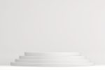The Stage podium for products decoration suitable .3D rendering