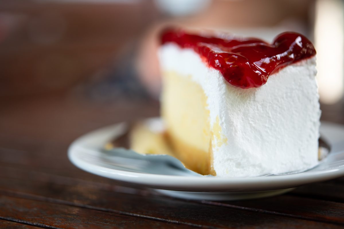 Cake cream is sweet dessert for celebration party