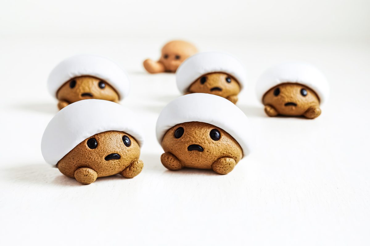 Clay Figurines of Characters with Sad Expressions